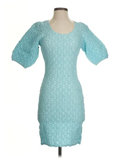 Pre-owned Samsoe & Samsoe Cocktail Dress In Blue