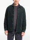 Samsoe & Samsoe Corduroy-textured Jacket In Green