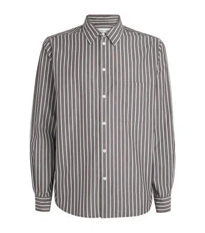 SAMSOE & SAMSOE COTTON STRIPE SHIRT