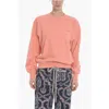 Samsoe & Samsoe Crew-neck Gitta Sweatshirt With Side Logo Embroidery In Orange