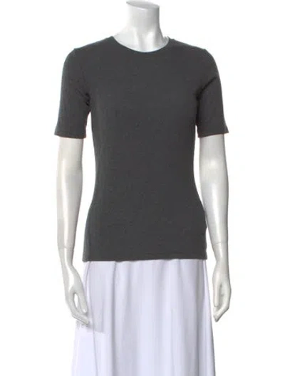 Pre-owned Samsoe & Samsoe Crew Neck Short Sleeve T-shirt In Gray