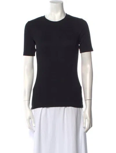 Pre-owned Samsoe & Samsoe Crew Neck Short Sleeve T-shirt W/ Tags In Black