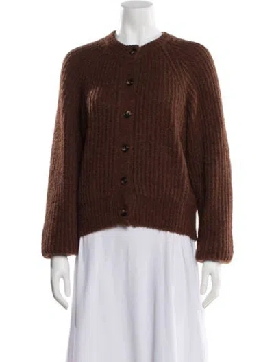 Pre-owned Samsoe & Samsoe Crew Neck Sweater In Brown