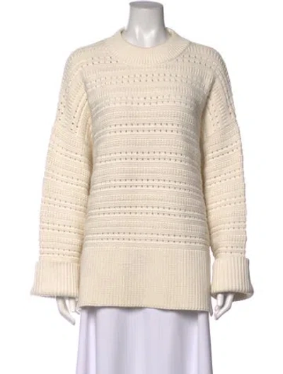 Pre-owned Samsoe & Samsoe Crew Neck Sweater In Neutrals