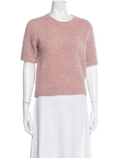 Pre-owned Samsoe & Samsoe Crew Neck Sweater In Pink