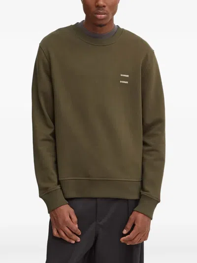 Samsoe & Samsoe Crew-neck Sweatshirt In Green