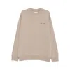 Samsoe & Samsoe Logo Long-sleeved Sweatshirt In Neutral
