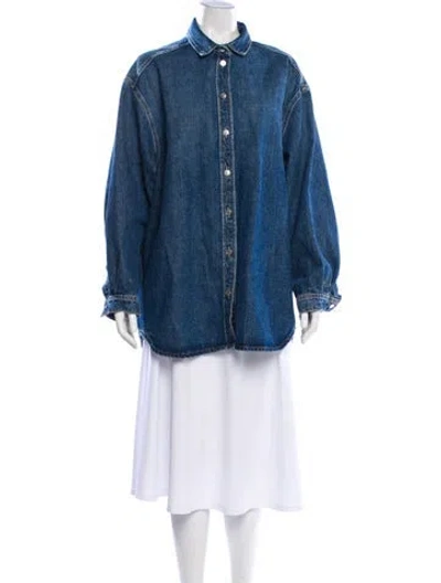 Pre-owned Samsoe & Samsoe Denim Jacket In Blue