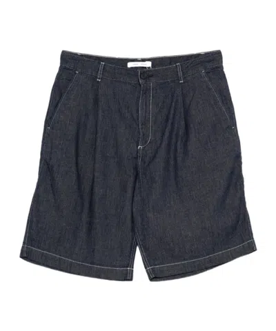 Samsoe & Samsoe Denim Shorts With Belt Loops In Black