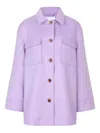 Samsoe & Samsoe Dione Coat In Purple