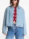 Samsoe & Samsoe Drawstring-hem Jacket In Blue