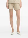 Samsoe & Samsoe Elasticated-waist Windstopper Shorts In Neutral