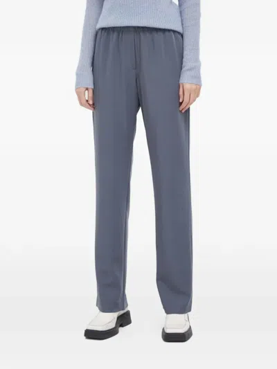 Samsoe & Samsoe Elasticated-waistband Trousers In Blue