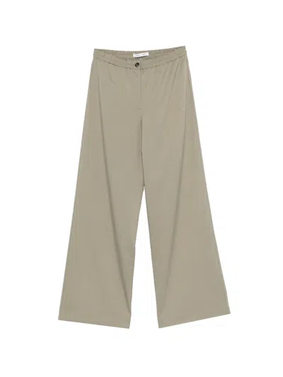 Samsoe & Samsoe Elastic-waistband Trousers In Gray