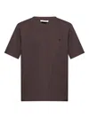 Samsoe & Samsoe Embroidered Logo T-shirt In Gold