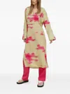Samsoe & Samsoe Emy Abstract-print Dress In Green