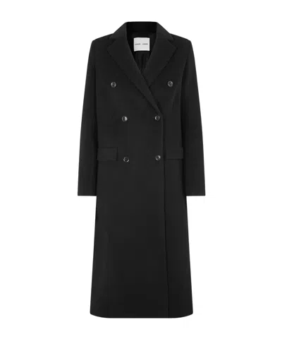 SAMSOE & SAMSOE FALCON DOUBLE-BREASTED COAT