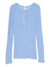 Samsoe & Samsoe Fine-knit Jumper In Blue