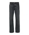 Samsoe & Samsoe Five-pocket Denim Trousers In Gray
