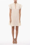Samsoe & Samsoe Flared Karookh Dress With Short Raglan Sleeve And Ruffle Col
