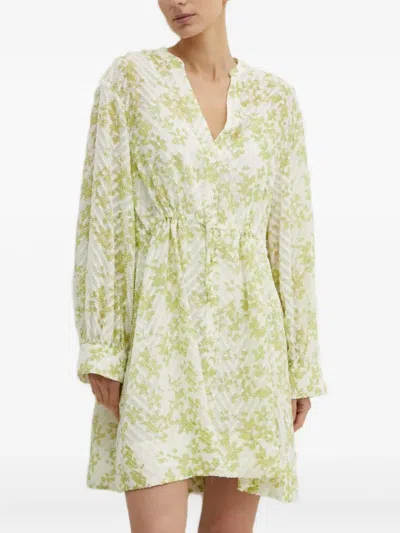 Samsoe & Samsoe Floral-pattern Mini Dress In Multi