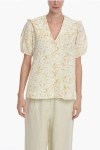 Samsoe & Samsoe Floral-printed Jytta Blouse With Ruffle