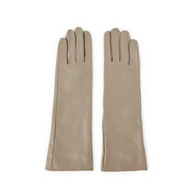 Samsoe & Samsoe Gants Longs En Cuir De Mouton In Sand