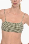 Samsoe & Samsoe Gingham Checked Two-tone Filippa Bikini Top