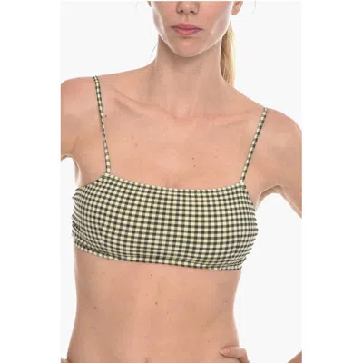 Samsoe & Samsoe Gingham Checked Two-tone Filippa Bikini Women's Top