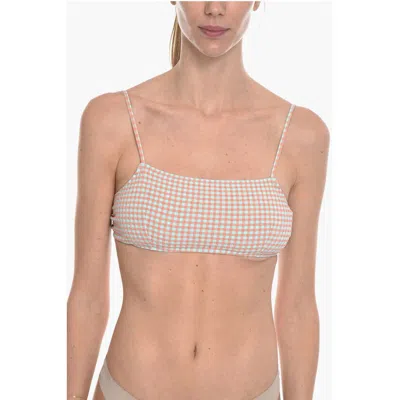 Samsoe & Samsoe Gingham Checked Two-tone Filippa Bikini Women's Top