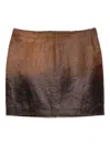 Samsoe & Samsoe Gradient-effect Skirt In Brown