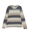 Samsoe & Samsoe Gradient-effect Striped Sweater In Gray