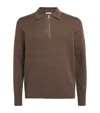 Samsoe & Samsoe Guna Half Zip Sweater In Brown