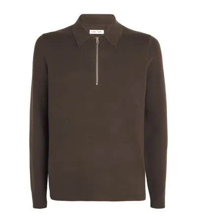 SAMSOE & SAMSOE HALF-ZIP POLO SHIRT