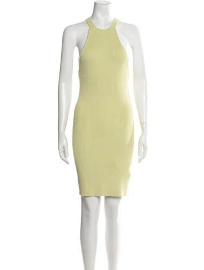 Pre-owned Samsoe & Samsoe Halterneck Mini Dress In Green