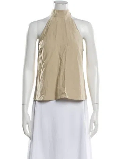 Pre-owned Samsoe & Samsoe Halterneck Sleeveless Top W/ Tags In Neutral
