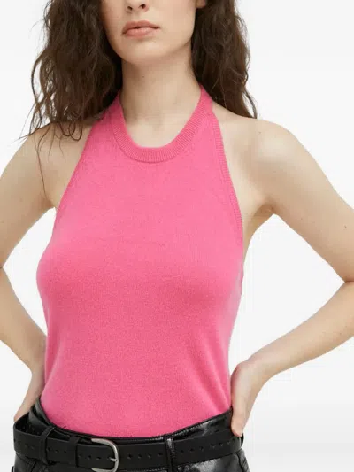 Samsoe & Samsoe Halterneck Top In Nude