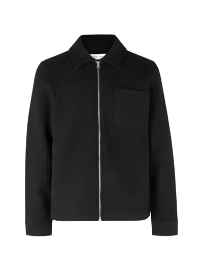 Samsoe & Samsoe Hannes Full-zip Jacket In Black