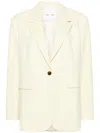 Samsoe & Samsoe Haven Single-breasted Blazer In Yellow