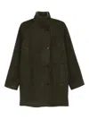 Samsoe & Samsoe High-neck Fitted Jacket In Green