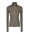 Samsoe & Samsoe High-neck Long-sleeved Knitwear In Green