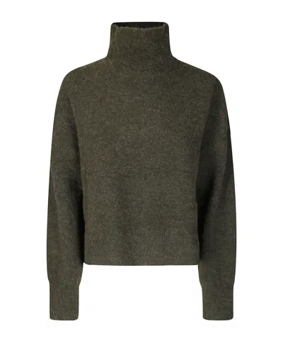 SAMSOE & SAMSOE HIGH-NECK LONG-SLEEVED SWEATER