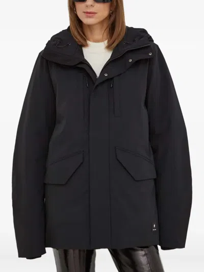 Samsoe & Samsoe Hooded Jacket In Black