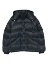 Samsoe & Samsoe Quilted Long-sleeved Cotton Jacket In Blue