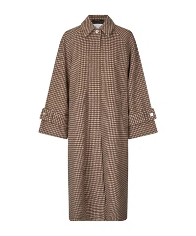 SAMSOE & SAMSOE HOUNDSTOOTH COTTON JACKET