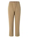Samsoe & Samsoe Hoys Elasticated-waist Tapered Trousers In Brown