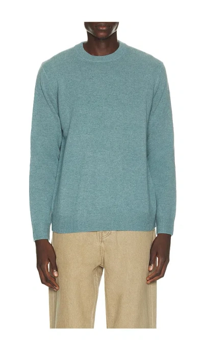 Samsoe & Samsoe Isak Knit Sweater In Blue