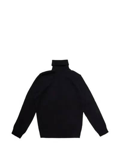 Samsoe & Samsoe Isak Turtleneck Sweater In Black
