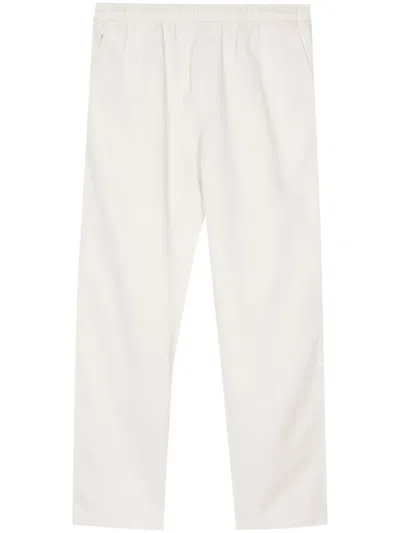 Samsoe & Samsoe Jabari Straight-leg Trousers In 白色