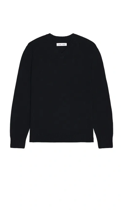 Samsoe & Samsoe Jacks V-neck Sweater In Black